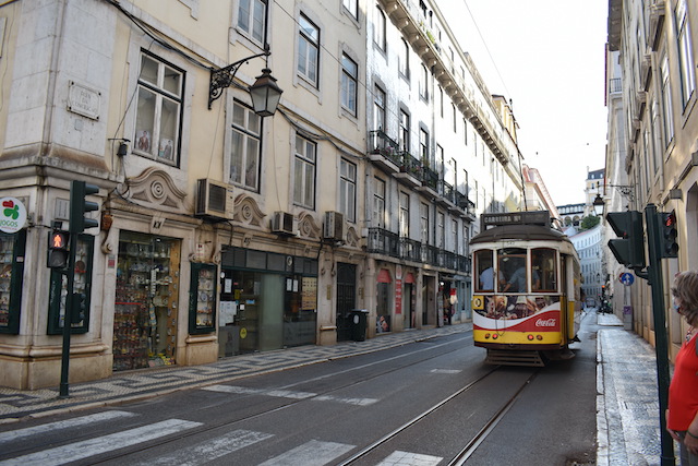 old yellow and red tram