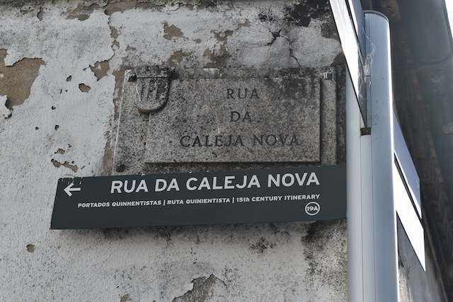 street name rua da caleja nova